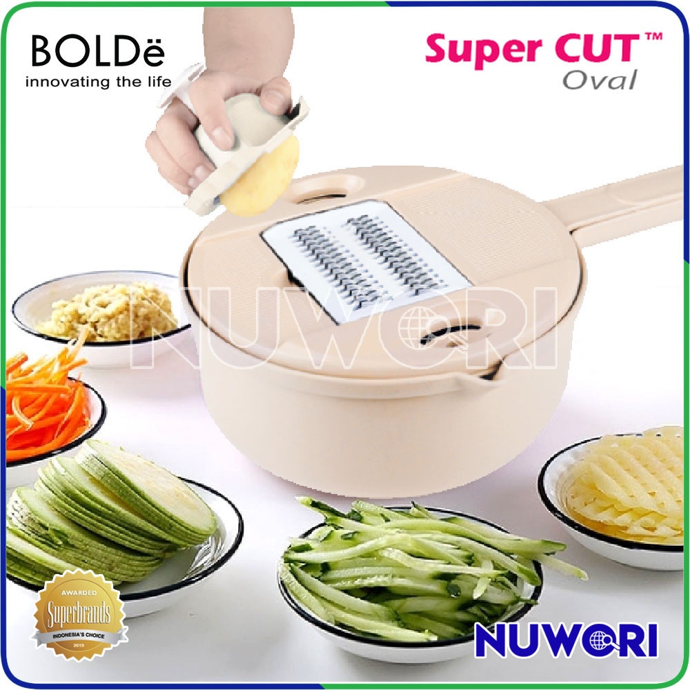 Serutan Multifungsi BOLDe Super Cut OVAL Slicer Parutan Serbaguna