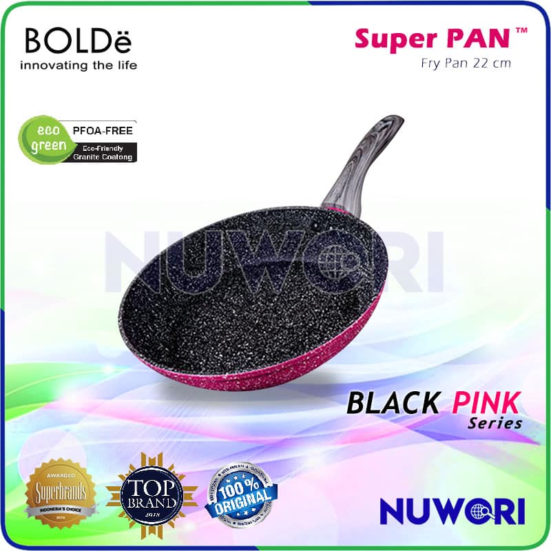 Frypan 22 cm BOLDe Super PAN Black Pink…