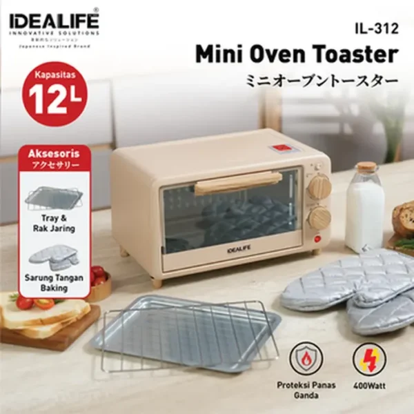 IDEALIFE Mini Oven Toaster 12L – IL-312